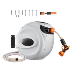 VEVOR Retractable Hose Reel, 115 Ft X 1/2 Inch, 180° Swivel Bracket Wall-Mounted, Garden Water Hose Reel With 9-Pattern Nozzle, Automatic Rewind 15 VEVOR Retractable Hose Reel, 115 Ft X 1/2 Inch, 180° Swivel Bracket Wall-Mounted, Garden Water Hose Reel With 9-Pattern Nozzle, Automatic Rewind -D'Eco Store GUEST 37f470a5 a1c4 4601 8ac5 5a4ed0b7815c