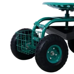 DOMETOUR Rolling Garden Scooter Garden Cart Seat With Wheels And Tool Tray, 360 Swivel Seat, Green--refurbished -D'Eco Store GUEST 39e5c1ef 98fa 4173 9211 9fca96a120a3