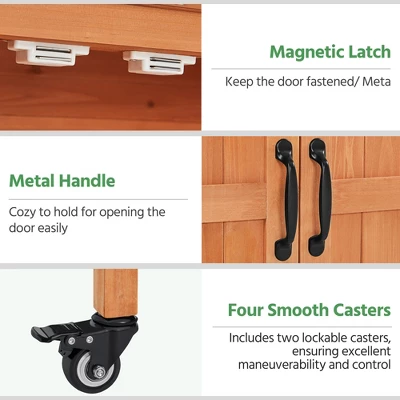 Yaheetech Outdoor Garden Potting Bench Table With Cabinet 3 Yaheetech Outdoor Garden Potting Bench Table With Cabinet - Image 3