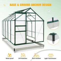 EAGLE PEAK Polycarbonate Aluminum Green House For Backyard Garden -D'Eco Store GUEST 3b335b0d eb43 43e4 a241 2233ac2125f3