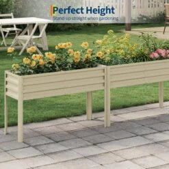 Raised Garden Bed With -Watering Reservoir - Tall Elevated Square Planter Box For Vegetables/Herbs, Heavy Duty Steel Panels & Drainage