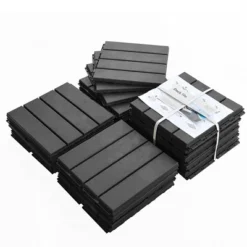 CLIHOME 12"x12" Square Composite Decking Tiles,Outdoor Patio Four Slat Plastic Interlocking Deck Tiles(Pack Of 36) 13 CLIHOME 12"x12" Square Composite Decking Tiles,Outdoor Patio Four Slat Plastic Interlocking Deck Tiles(Pack Of 36) -D'Eco Store GUEST 3d61ae03 d2c7 4d7a 83a0 cb349ee9f7ae