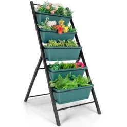 Costway 5-tier Vertical Garden Planter Box Elevated Raised Bed W/5 Container 19 Costway 5-tier Vertical Garden Planter Box Elevated Raised Bed W/5 Container -D'Eco Store GUEST 3ea0644a 265b 4039 82d5 de87b22fb7c1