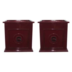 Southern Patio CMX-042426 Colony 16 Inch Square Resin Planter Urn (2 Set) 11 Southern Patio CMX-042426 Colony 16 Inch Square Resin Planter Urn (2 Set) -D'Eco Store GUEST 3ea93b0e 1496 41b1 b1b6 8692d52dc440