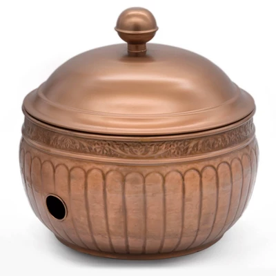 La Jolla Copper Finish Hose Pot With Lid - Good Directions 1 La Jolla Copper Finish Hose Pot With Lid - Good Directions