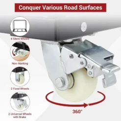 Steel Panel Truck, 1500 Lbs Panel Dolly Cart With 4 Inch Swivel Casters, Heavy Duty Drywall Sheet Cart For Warehouse, Black -D'Eco Store GUEST 426801cf 1bda 4034 b56a eac99078ee2c