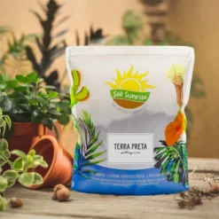Soil Sunrise Terra-Preta Inspired Potting Soil, Biochar-Enriched Sustainable Mix For Indoor/Outdoor Plants