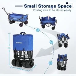 Acoinel Heavy Duty 350 Lbs Capacity Collapsible Wagon, Outdoor Folding Camping Wagons, Grocery Portable Utility Cart 9 Acoinel Heavy Duty 350 Lbs Capacity Collapsible Wagon, Outdoor Folding Camping Wagons, Grocery Portable Utility Cart -D'Eco Store GUEST 4300569a c378 4377 84f4 4e05a80fb5ff