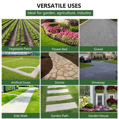 Woven Landscape Fabric, Weed Fabric Barrier, Double Layer, Garden Fabric Weed Barrier, Weed Control Fabric Ground Cover 5 Woven Landscape Fabric, Weed Fabric Barrier, Double Layer, Garden Fabric Weed Barrier, Weed Control Fabric Ground Cover - Image 5