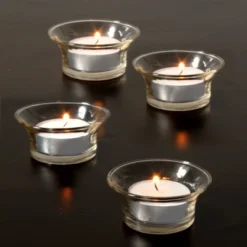50pc Citronella Tealight Candles White - Stonebriar Collection: Repels Insects, Ideal For Outdoor Use & Poolside