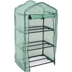 Sunnydaze Decor Sunnydaze Outdoor Portable Growing Rack 3-Tier Greenhouse With Roll-Up Door - 3 Shelves - Green 21 Sunnydaze Decor Sunnydaze Outdoor Portable Growing Rack 3-Tier Greenhouse With Roll-Up Door - 3 Shelves - Green -D'Eco Store GUEST 445e2ff5 35e0 47ee aa92 855f17dd1eb9