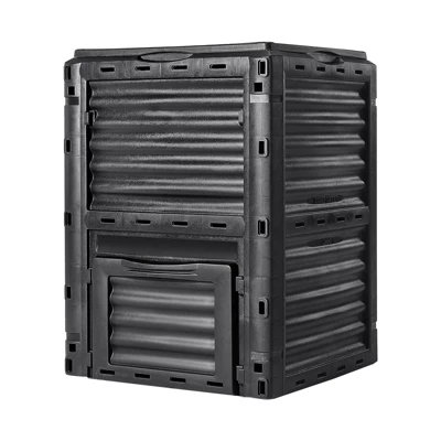 VEVOR Garden Compost Bin 80 Gal, BPA Free Composter, Large Capacity Outdoor Composting Bin With Top Lid And Bottom Door, Easy Assembling 8 VEVOR Garden Compost Bin 80 Gal, BPA Free Composter, Large Capacity Outdoor Composting Bin With Top Lid And Bottom Door, Easy Assembling - Image 8