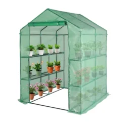 Walk-in Greenhouse For Outdoors, 58"x58"x75" Plant House With 8-Tier Grid Shelves For Seed Starting & Potted Plants 29 Walk-in Greenhouse For Outdoors, 58"x58"x75" Plant House With 8-Tier Grid Shelves For Seed Starting & Potted Plants -D'Eco Store GUEST 485b8d6d bb23 4ec1 b9a9 9cf707a35871