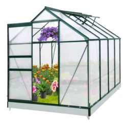 EAGLE PEAK Polycarbonate Aluminum Green House For Backyard Garden -D'Eco Store GUEST 490527ee 4fe0 4ca3 8c44 2e22c71dc839