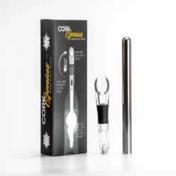 Cork Genius Wine Chiller And Aerator- Stainless-Steel Chill Rod For Quick, Ice-Free Wine Chilling Acrylic Non-Drip Pour Spout -D'Eco Store GUEST 491e3329 27c6 465b 9067 dd79946a3a44