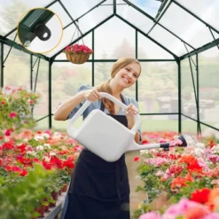 EAGLE PEAK Polycarbonate Aluminum Green House For Backyard Garden -D'Eco Store GUEST 497d08c7 7bd1 491b b295 42d1cc3253b1