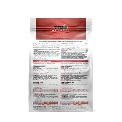 TRUE Organic Tomato And Vegetable Plant Food 4-5-6 Fertilizer 1 TRUE Organic Tomato And Vegetable Plant Food 4-5-6 Fertilizer