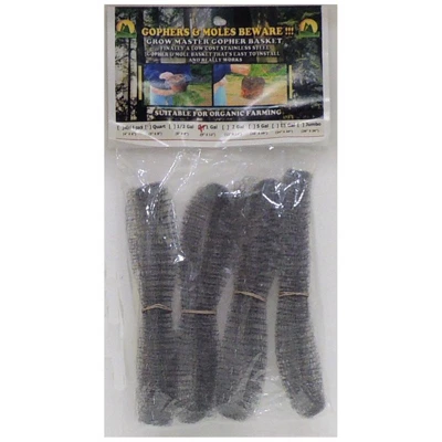 Grow Master 9 In. W Gray Stainless Steel Gopher Wire Basket 1 Grow Master 9 In. W Gray Stainless Steel Gopher Wire Basket