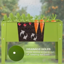 Tangkula Outdoor Elevated Garden Plant Stand Raised Garden Bed With Legs For Indoor And Outdoor Use 25" X13" X 18.0" -D'Eco Store GUEST 4ee94c57 65d0 4a56 b14f 332305901a90