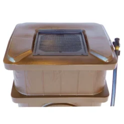 FCMP Outdoor WG4000 45 Gallon Wood Grain Outdoor Home Rain Water Catcher Barrel Flat Back Container With Spigots And Mesh Screen, Brown 9 FCMP Outdoor WG4000 45 Gallon Wood Grain Outdoor Home Rain Water Catcher Barrel Flat Back Container With Spigots And Mesh Screen, Brown -D'Eco Store GUEST 51611b22 8927 4cc9 b8c7 807d2d4696b6