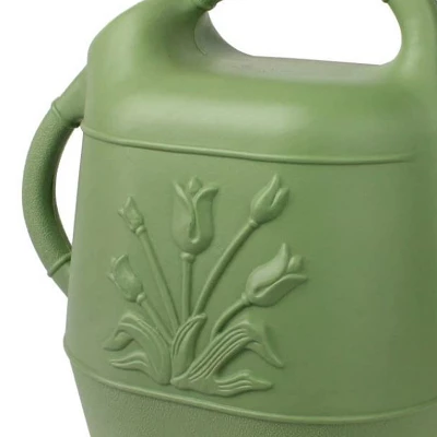 Union Products 63066 2 Gallon Plastic Indoor/Outdoor Watering Can W/ Tulip Design For Garden, Potted Plants, & Patio Pots, Sage Green Color, 2 Pack 3 Union Products 63066 2 Gallon Plastic Indoor/Outdoor Watering Can W/ Tulip Design For Garden, Potted Plants, & Patio Pots, Sage Green Color, 2 Pack - Image 3