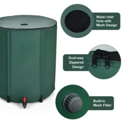 Costway 53 Gallon Portable Rain Barrel Water Collector Collapsible Tank W/Spigot Filter 15 Costway 53 Gallon Portable Rain Barrel Water Collector Collapsible Tank W/Spigot Filter -D'Eco Store GUEST 52df2622 767a 4fbf 912f 188f24977401