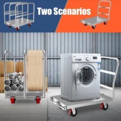 Heavy Duty Steel Panel Cart Dolly – 2000 Lbs Capacity Drywall Dolly & Lumber Truck Cart With 3 Side Handrails, 36" L X 24" W X 33" H 13 Heavy Duty Steel Panel Cart Dolly – 2000 Lbs Capacity Drywall Dolly & Lumber Truck Cart With 3 Side Handrails, 36" L X 24" W X 33" H -D'Eco Store GUEST 54782ae0 06f9 4be9 a123 47dfa4e56290