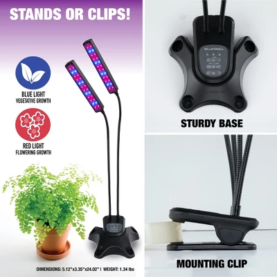 Bell + Howell Bionic Grow Light For Indoor Plants Head LED 2 Bell + Howell Bionic Grow Light For Indoor Plants Head LED - Image 2