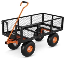 500lbs Steel Garden Cart Heavy Duty Mesh Steel Utility Outdoor Wagon With Removable Sides 180° Rotating Handle 10 Inch Tires,Black 16 500lbs Steel Garden Cart Heavy Duty Mesh Steel Utility Outdoor Wagon With Removable Sides 180° Rotating Handle 10 Inch Tires,Black -D'Eco Store GUEST 56cb0910 0cad 4ea1 a299 9a65b789d06f
