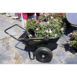 Polar Trailer 7 Cubic Foot Heavy Duty Utility Yard Garden Cart Wheelbarrow With Handle And Wide Track Rubber Wheels Hauling Outdoor, Black, 2 Pack 8 Polar Trailer 7 Cubic Foot Heavy Duty Utility Yard Garden Cart Wheelbarrow With Handle And Wide Track Rubber Wheels Hauling Outdoor, Black, 2 Pack -D'Eco Store GUEST 59408cb0 a18f 4f88 8086 bfc846563dfc