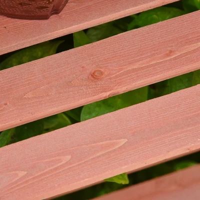 Outsunny 32" X 19" X 54" Garden Wood Cold Frame Greenhouse Flower Planter With Adjustable Shelves, Double Doors 6 Outsunny 32" X 19" X 54" Garden Wood Cold Frame Greenhouse Flower Planter With Adjustable Shelves, Double Doors - Image 6