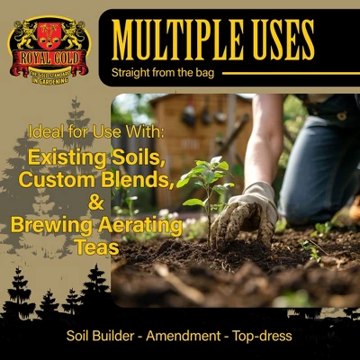 Royal Gold Worm Castings Amendment & Soil Builder, 1cu Ft 2 Royal Gold Worm Castings Amendment & Soil Builder, 1cu Ft - Image 2