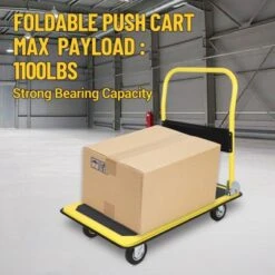 Heavy Duty Foldable Platform Hand Truck, Rolling Push Cart Dolly, Portable Moving Cart For Storage 11 Heavy Duty Foldable Platform Hand Truck, Rolling Push Cart Dolly, Portable Moving Cart For Storage -D'Eco Store GUEST 5ad2c7b9 4728 4edd a828 6f60a423178f