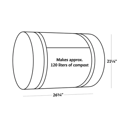 Quick & Easy Home Composting Roll – 6-Week Garden Waste Solution, Compact & Space-Saving With Instructions – Great For Raised Beds & Potting Compost 1 Quick & Easy Home Composting Roll – 6-Week Garden Waste Solution, Compact & Space-Saving With Instructions – Great For Raised Beds & Potting Compost