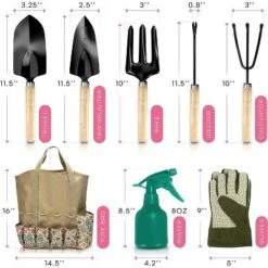 SCUDDLES Garden Tool Bag With Outdoor Hand Tools, Stainless Steel, Non-Slip Grip, Gloves, Tote - SCGB2 11 SCUDDLES Garden Tool Bag With Outdoor Hand Tools, Stainless Steel, Non-Slip Grip, Gloves, Tote - SCGB2 -D'Eco Store GUEST 5c023cb9 4e1e 4b01 b604 011ba33a6515