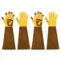 Unique Bargains Cowhide Leather Thorn Proof Shock Absorbing Non-Slip Garden Gloves 1 Pair 5 Unique Bargains Cowhide Leather Thorn Proof Shock Absorbing Non-Slip Garden Gloves 1 Pair -D'Eco Store GUEST 5c8c5751 421d 4fa1 b047 11bc0b077ac7