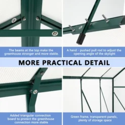 Chery Life Green-6 X 8 FT Outdoor Patio Greenhouse -D'Eco Store GUEST 5e0b7cfa f1f3 44ea 9b6c 56698b18ef58