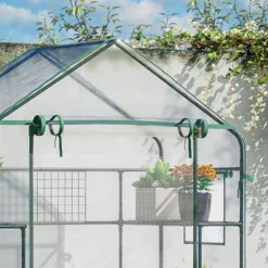 Outsunny 56" X 29" X 77" Walk-in Greenhouse Kit, Portable Green House With 3 Tier Shleves, Roll-Up Door, PE Cover For Backyard Garden 11 Outsunny 56" X 29" X 77" Walk-in Greenhouse Kit, Portable Green House With 3 Tier Shleves, Roll-Up Door, PE Cover For Backyard Garden -D'Eco Store GUEST 5f39d9e4 3fe2 42d7 9fb4 ff0488dc87a3