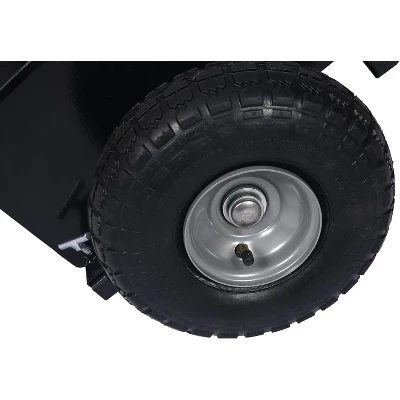 Heavy Duty Panel Dolly - With 10" Pneumatic Wheels, 600LBS Load Capacity, Auto Clamp Design, For Heavy Appliance & Material Handling 2 Heavy Duty Panel Dolly - With 10" Pneumatic Wheels, 600LBS Load Capacity, Auto Clamp Design, For Heavy Appliance & Material Handling - Image 2