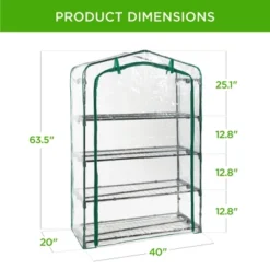 Best Choice Products 40in Wide 4-Tier Mini Greenhouse, Portable Indoor Outdoor Arboretum For Yard W/ Steel Shelves 11 Best Choice Products 40in Wide 4-Tier Mini Greenhouse, Portable Indoor Outdoor Arboretum For Yard W/ Steel Shelves -D'Eco Store GUEST 643d390f bf3a 4968 ac3d 3e6083d6741c