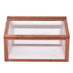 Costway Double Box Garden Wooden Green House Cold Frame Raised Plants Bed Protection 11 Costway Double Box Garden Wooden Green House Cold Frame Raised Plants Bed Protection -D'Eco Store GUEST 6557af91 a7bc 476b 8144 13bca87c138f
