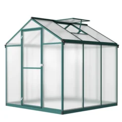 Heavy-Duty Greenhouse Aluminum Walk-In Greenhouse With Adjustable Ventilation And Lockable Door For Vegetables Herbs And Outdoor Plants Green 18 Heavy-Duty Greenhouse Aluminum Walk-In Greenhouse With Adjustable Ventilation And Lockable Door For Vegetables Herbs And Outdoor Plants Green -D'Eco Store GUEST 66064505 23f7 4b24 9ad0 f5a3b09f89a9