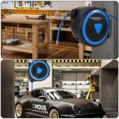 Wall Mount Air Hose Reel Retractable - Auto Rewind Compressor Hose Reel With 180° Swivel, 300 PSI Hybrid Hose, 1/4" Out, 3/8" In (PP) 10 Wall Mount Air Hose Reel Retractable - Auto Rewind Compressor Hose Reel With 180° Swivel, 300 PSI Hybrid Hose, 1/4" Out, 3/8" In (PP) -D'Eco Store GUEST 6628f193 be9f 4fa7 a8c1 81568e8b430f