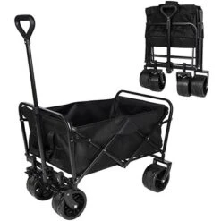 100L Collapsible Folding Beach Wagon Cart With 220Lbs Large Capacity, Wagons Carts Heavy Duty Foldable With Big Wheels For Sand, Garden, Camping 22 100L Collapsible Folding Beach Wagon Cart With 220Lbs Large Capacity, Wagons Carts Heavy Duty Foldable With Big Wheels For Sand, Garden, Camping -D'Eco Store GUEST 670ba58e d66b 4f1b a298 19a32f8bc569