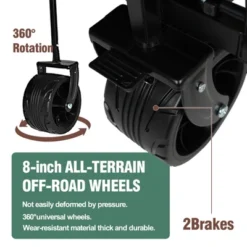 100L Collapsible Folding Beach Wagon Cart With 220Lbs Large Capacity, Wagons Carts Heavy Duty Foldable With Big Wheels For Sand, Garden, Camping 14 100L Collapsible Folding Beach Wagon Cart With 220Lbs Large Capacity, Wagons Carts Heavy Duty Foldable With Big Wheels For Sand, Garden, Camping -D'Eco Store GUEST 67556d37 906e 4430 84b5 94bbee13477f