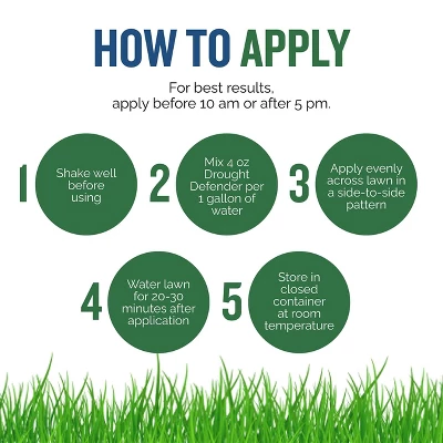 Turf Titan Drought Defender Hose End - Shields Heat And Nutrient Rich Plant Food - Ideal Summer Soil Liquid Fertilizer - 6,000 Sq Ft (32 Oz) 3 Turf Titan Drought Defender Hose End - Shields Heat And Nutrient Rich Plant Food - Ideal Summer Soil Liquid Fertilizer - 6,000 Sq Ft (32 Oz) - Image 3