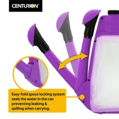 CENTURION 1.5 Gallon Folding Spout Transparent Watering Can Storage Container With Rotate Nozzle Sprayer For Outdoor Gardening, Lavender 7 CENTURION 1.5 Gallon Folding Spout Transparent Watering Can Storage Container With Rotate Nozzle Sprayer For Outdoor Gardening, Lavender -D'Eco Store GUEST 694858f5 03e3 4932 89bf 714529f32112