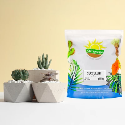 Soil Sunrise 8qt Succulent Potting Soil Mix, Custom Blend 1 Soil Sunrise 8qt Succulent Potting Soil Mix, Custom Blend