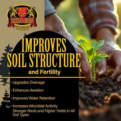 Royal Gold Worm Castings Amendment & Soil Builder, 1cu Ft 4 Royal Gold Worm Castings Amendment & Soil Builder, 1cu Ft - Image 4