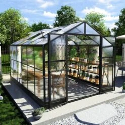 AMERLIFE Polycarbonate Greenhouse, Quick-Connect Frame, 4 Vents, Swing Lock Door 11 AMERLIFE Polycarbonate Greenhouse, Quick-Connect Frame, 4 Vents, Swing Lock Door -D'Eco Store GUEST 6a0da8c9 f951 4987 84b0 357c1cbd46b8